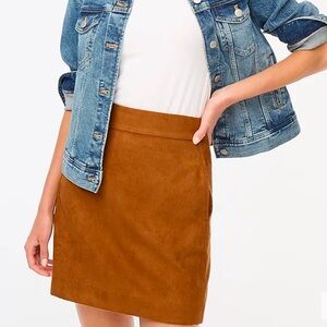 Faux-suede mini skirt size 8